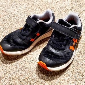 Under Armour Black Orange Sneaker Shoes